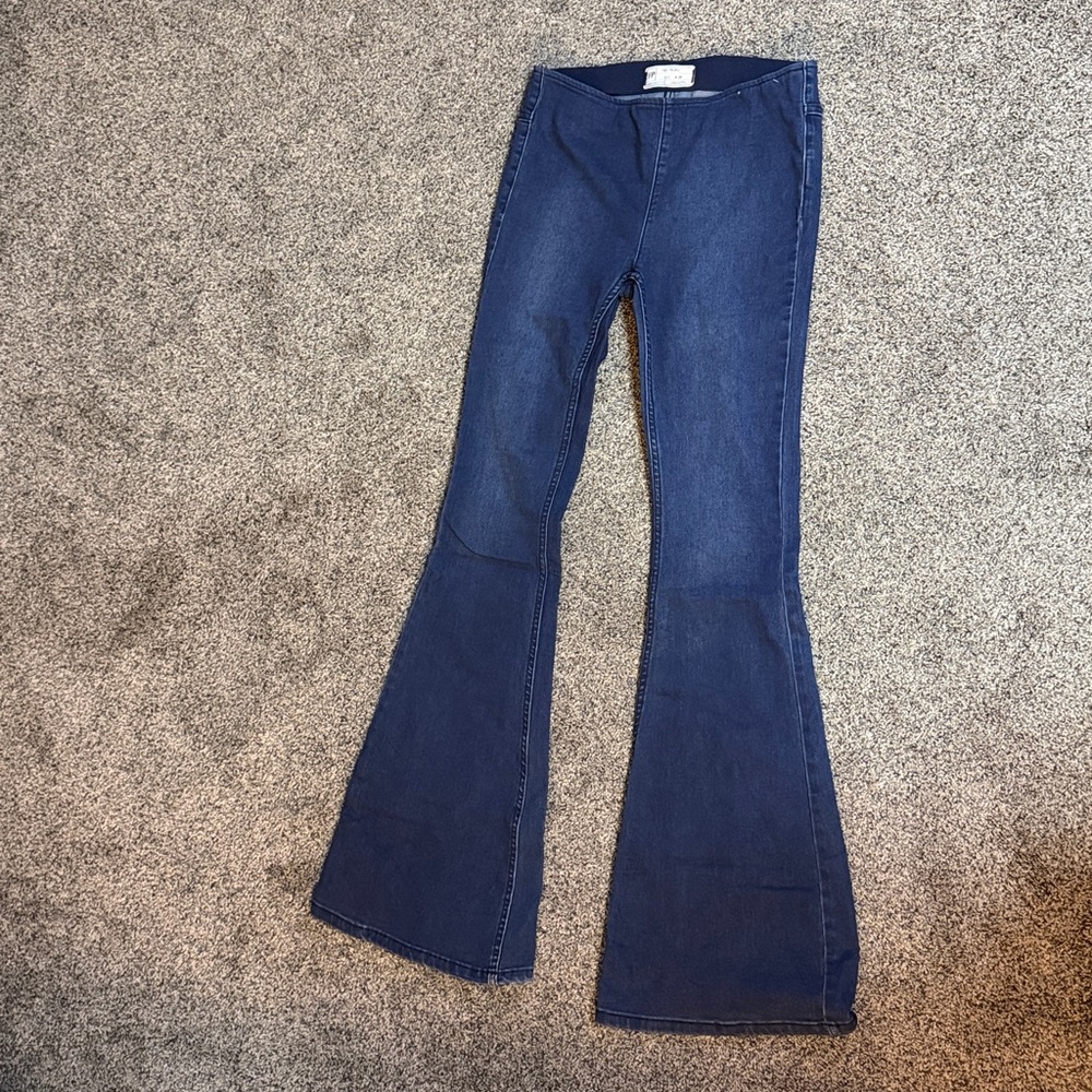 Free People Indigo Denim Pants